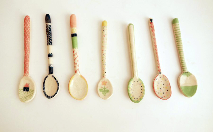 painted spoons